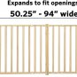 Extra-Wide Swing Pet Safety Gate, Expands 50.25 - 94' Wide, 24' Tall