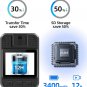 F6-64GB 4K Body Camera, 3400Mah Battery Work 12-14Hours,Waterproof IP 68 Body Ca