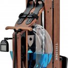 Water Rowing Machine for Home Gym Fitness, Classic Wood Water Rower with Bluetoo
