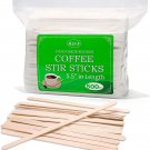 Wooden Coffee Stirrers 5.5" Coffee Stir Stirrers 1000 Pcs, Natural Birch round E