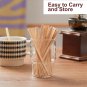 Wooden Coffee Stirrers 5.5" Coffee Stir Stirrers 1000 Pcs, Natural Birch round E