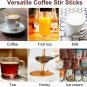 Wooden Coffee Stirrers 5.5" Coffee Stir Stirrers 1000 Pcs, Natural Birch round E