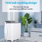 Portable Washing Machine, Large Size 2-In-1 Twin Tub 28Lbs Capacity Washer(18Lbs