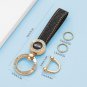 Microfiber Leather Keychains for Women, Universal Bling Crystal Rhinestone Car K