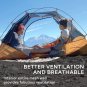 Lightweight Backpacking Tent - 3 Season Ultralight Waterproof Camping Tent, Larg