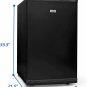Commercial Cool Upright Freezer, Stand up Freezer 2.8 Cu Ft with Reversible Door