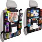 Update Version 2 Pack Car Backseat Organizer Foldable Car Seat Back Protectors w
