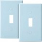 Bates- Blue Light Switch Plates, 2 Pack, Blue Light Switch Cover Plate, Blue Lig