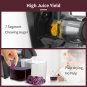 Slow Masticating Juicer Easy to Clean Electric Cold Press Juicer Extractor for F