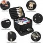 Makeup Bag and Jewelry Bag,Travel Makeup Case for Women 2 in 1 Waterproof Travel