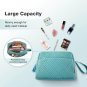 Makeup Bag, Elegant Roomy Cosmetic Pouch for Purse,Travel Zipper Pouch,Water-Res
