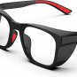 Clear Safety Glasses Goggles Lightweight with Non-Slip Grips and Blue Light Bloc