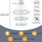 DSLITING Modern Chandelier for Dining Room Light Fixture Crystal Chandelier LED