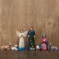 7-Piece Nativity Sets Sculpture, Hand Carved Nativity Set Figurines, Resin Relig