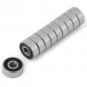 10Pcs 623-2RS Deep Groove Ball Bearing Double Rubber Sealed Steel Miniature Ball