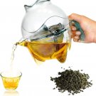 Clear Tea Pot with Infuser, Tea Pots for Loose Tea, Clear Teapot 2 in 1 with Rot