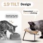 Elevated Cat Ceramic Bowls Stand for Food and Water, Small Dog, anti Vomit, Indo
