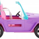 Barbie Toy Car, Purple Off-Road Vehicle with 2 Pink Seats and Treaded, Rolling W