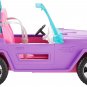 Barbie Toy Car, Purple Off-Road Vehicle with 2 Pink Seats and Treaded, Rolling W