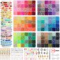QUEFE 15000Pcs, 144 Colors Clay Beads, Charm Bracelet Making Kit for Girls 8-12,