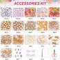 QUEFE 15000Pcs, 144 Colors Clay Beads, Charm Bracelet Making Kit for Girls 8-12,