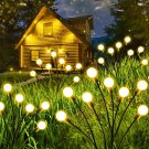 Solar Lights Outdoor Waterproof, Solar Firefly Lights 4 Pack, 32 LED Firefly Gar