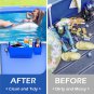Poolside Storage Basket,  Pool Storage Basket with Pool Cup Holder, above Ground