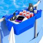 Poolside Storage Basket,  Pool Storage Basket with Pool Cup Holder, above Ground