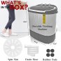 Pyle Compact Home Washer & Dryer, 2 in 1 Portable Mini Washing Machine, Twin Tub