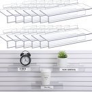 10 Pack Slatwall Shelves Clear Acrylic Slatwall Accessories 4 X 10 Inch Slatwall