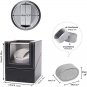 Automatic Single Watch Winder, in Wood Shell and Black Leather/Carbon Fiber Leat
