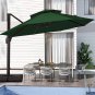 10FT Cantilever Patio Umbrellas Double Top Outdoor Umbrella Heavy Duty Offset Su