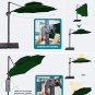 10FT Cantilever Patio Umbrellas Double Top Outdoor Umbrella Heavy Duty Offset Su