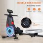 Rowing Machine Folding Magnetic Air Rowing Machines, Indoor Rower Machine for Ho