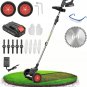 Weed Wacker, 21V 2Ah 3-In-1 Li-Ion Cordless String Trimmer W/3 Types Blade, Ligh