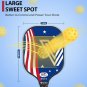 Pickleball Paddles,Pickleball Set of 2 Graphite Rackets with Cushion Comfort Gri