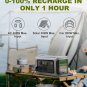 R600 Portable Power Station 600W, 299Wh Lifepo4 Battery Backup with UPS Function