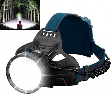 LED Rechargeable Headlamps for Adults, 90000 Lumen Super Bright Headlamp Flashli