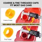 Gas Can Spout Replacement, Gas Can Nozzle,(3Kit-Yellow) with 6 Screw Collar Caps