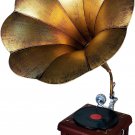 American Style Antique Golden Vintage Gramophone Figurine Model Vintage Decorati