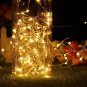 Wine Bottle Cork Lights 8Pack 20 LED 6.56FT Battery Operated Silver Wire Liquor