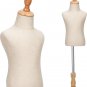 Kid Dress Form, Adjustable Child Mannequin Torse with Wooden Base, Unisex Toddle