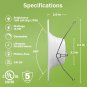 6 Inch Recessed Lighting, LED Can Lights 5000K Selected 12W Equivalent 75W, 965L