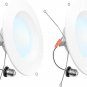 6 Inch Recessed Lighting, LED Can Lights 5000K Selected 12W Equivalent 75W, 965L