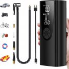 Portable Air Compressor Tire Inflator, 8000Mah Rechargeable Electric Bike Pump,