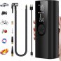 Portable Air Compressor Tire Inflator, 8000Mah Rechargeable Electric Bike Pump,