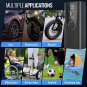 Portable Air Compressor Tire Inflator, 8000Mah Rechargeable Electric Bike Pump,