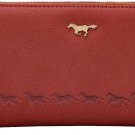 Lucky Long Wallet Unisex round Zipper Coin Purse Billfold 8 Card Slit 2 Large Po