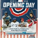 2022  Opening Day Baseball Value Box (22 Packs)