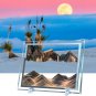 Moving Sand Art Liquid Motion - 3D Deep Sea Sandscape Picture Decor, Glass Frame